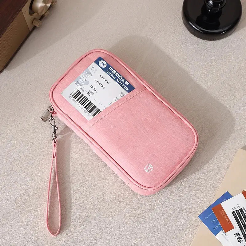 Passport Holder Bag Family Rfid Blocking Passport Wallet Travel Essentials Wallet Travel Document Organizer Credit Cards Case