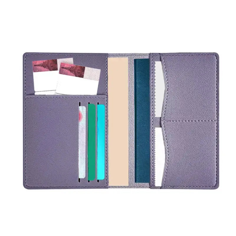 Multi Functional Passport Clips Tourist Passport Protection Sets Document Bags Fashion Holder Case Wallet ID Bank Card Holders