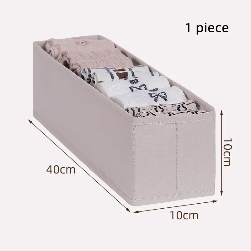 Foldable Underwear Socks Storage Box Panties Storage Boxes Clothes Organizer Cabinets Drawers Bedroom Wardrobe Separator Case
