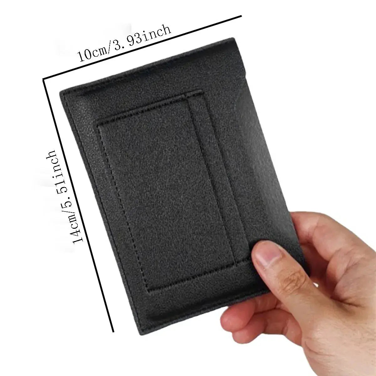 PU Leather Passport Holder Simplistic Portable Travel Document Card Case Storage Bag for International Trips