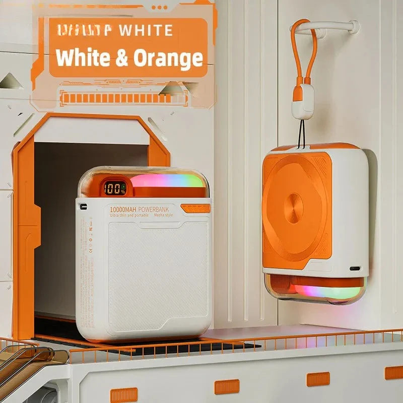 10000mAh Wireless Power Bank with Stand USB C Cable PD20W Fast Charging Magnetic External Spare Battery for IPhone Samsung Xiaom