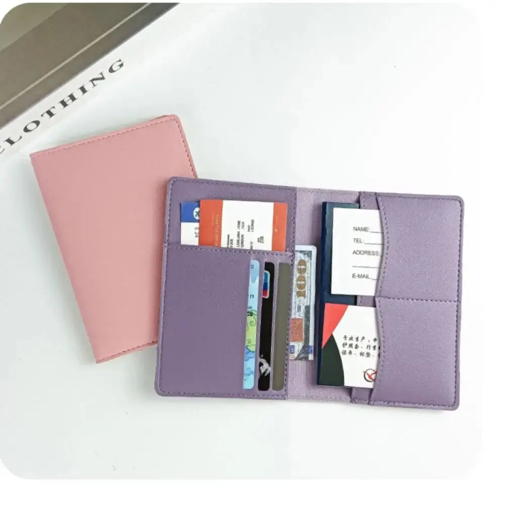 Travel PU Passport Cover Multiple Card Slots Passport Bag Bussiness Ticket Holder Passport Holder Case Travel Accessories