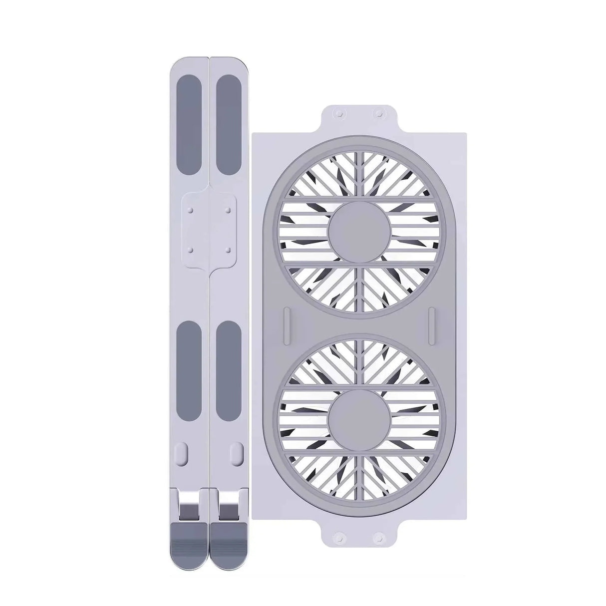 Desktop Aluminum Alloy Adjustable Big Fans Cooling Laptop Stand for 14 to 17.3inch Laptops