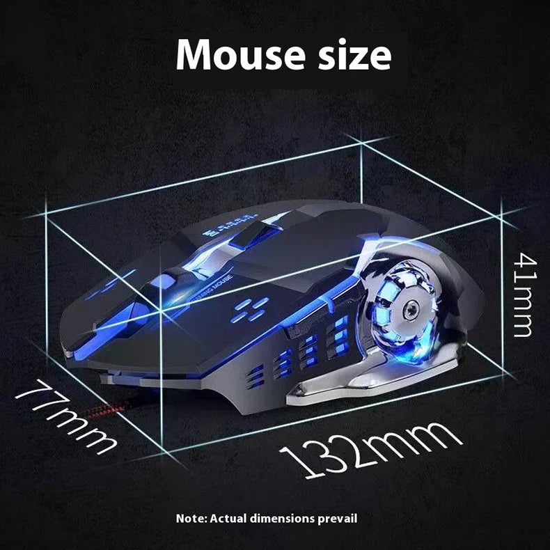 Rechargeable Wireless Mouse Gaming Computer Silent Bluetooth Mouse USB Mechanical E-Sports Backlight PC Gamer Mouse For Computer