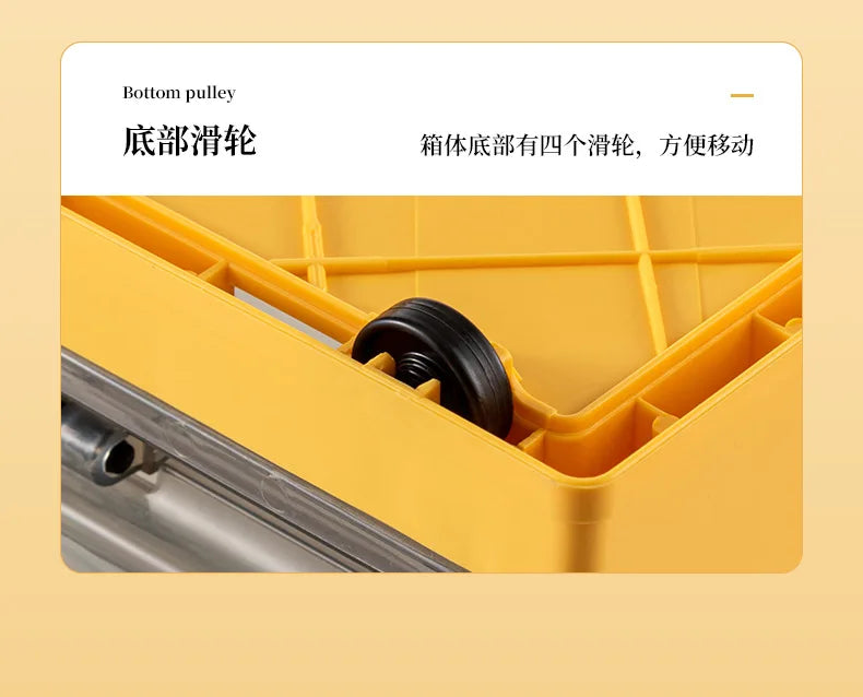 Foldable Storage Trunk Open Storage Box Transparent Storage Bin Home Wardrobe Clothes Organizer Large Capacity Sundries Box