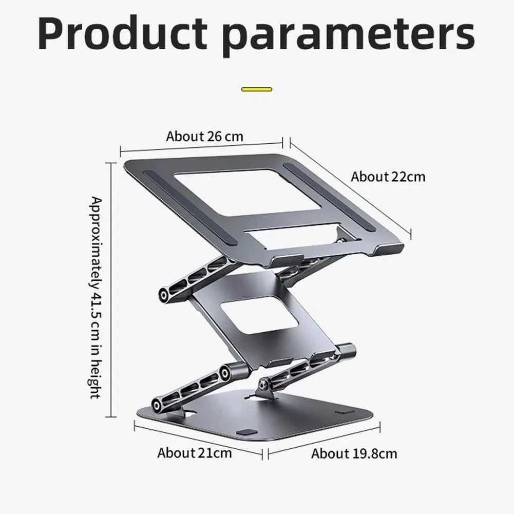 Adjustable Laptop Stand Aluminium Foldable Laptop Holder Portable Notebook Tablet Stand Cooling Support For MacBook Air Pro ipad