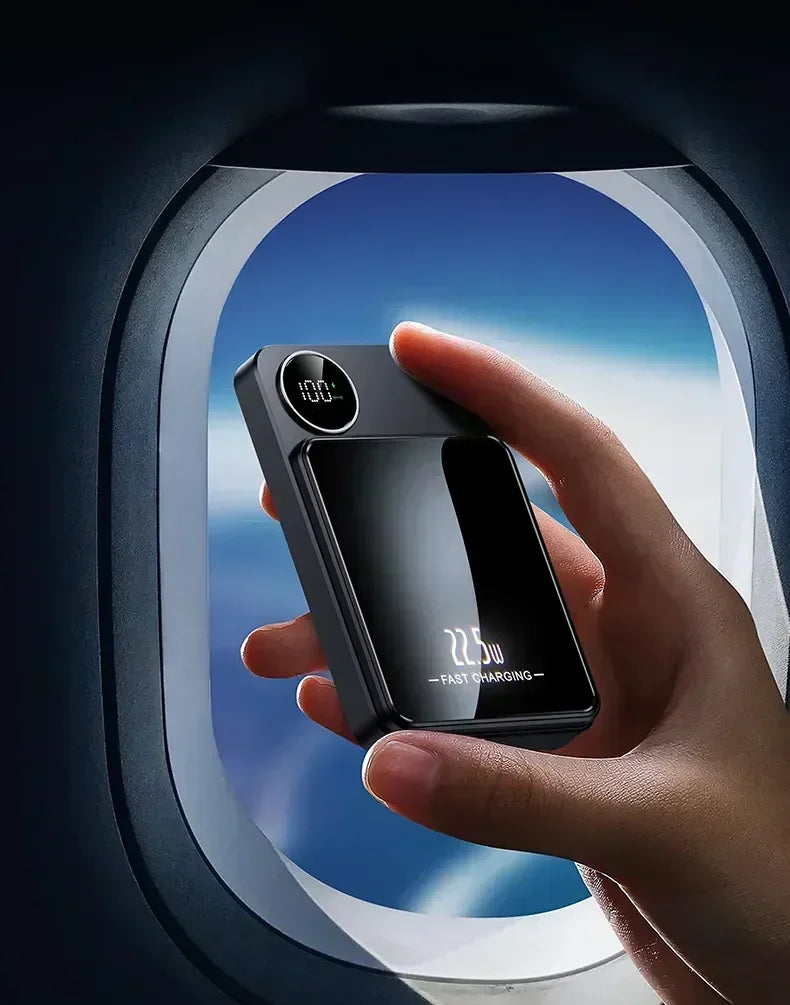 30000mAh MagSafe Power Bank - 15W Magnetic Wireless Charger with PD Fast Charge for iPhone 15/14/13 (Qi-Certified for Android)