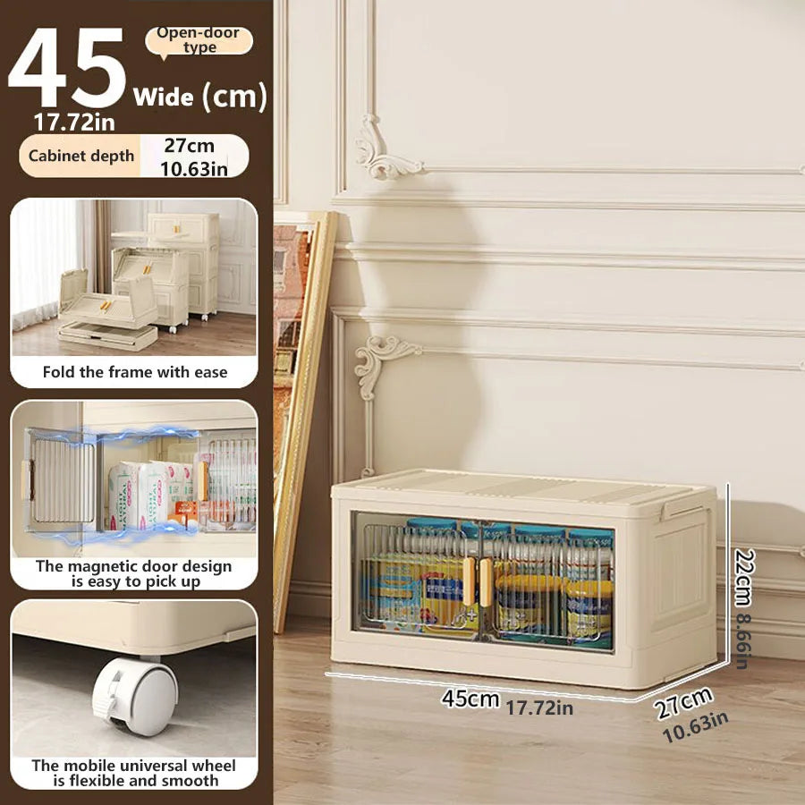 1/2/3/4/5 layers Multifunction Storage Cabinet Foldable Dustproof Wardrobe Easy-to-Install Storage Boxes