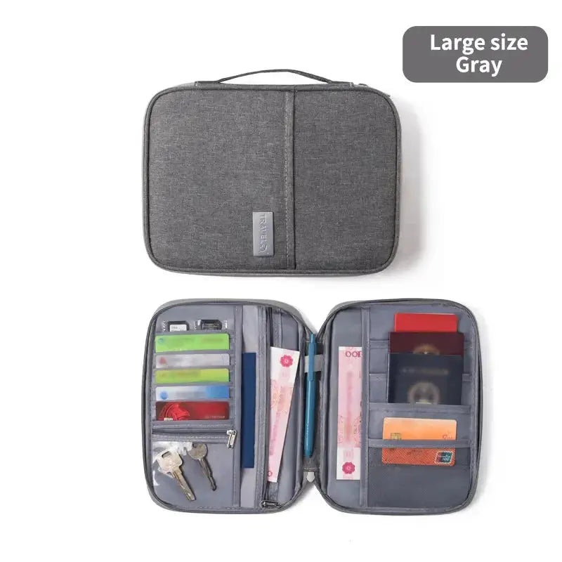 1PC Portable Travel Plane Bag Waterproof High Quality Business Passport Bag Multi-functional Cationic Document Storage