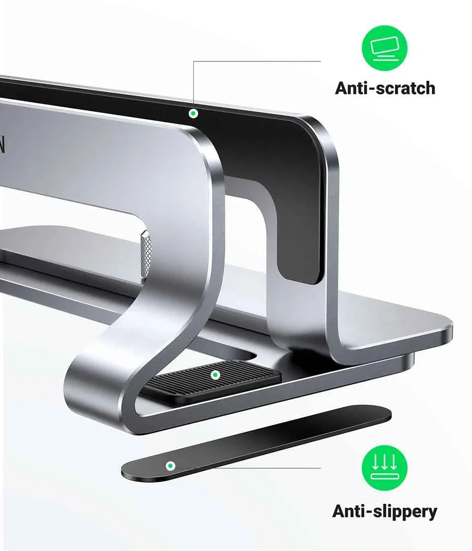 UGREEN Vertical Laptop Stand Holder For MacBook Air Pro Aluminum Foldable Notebook Stand Laptop Support MacBook Pro Tablet Stand