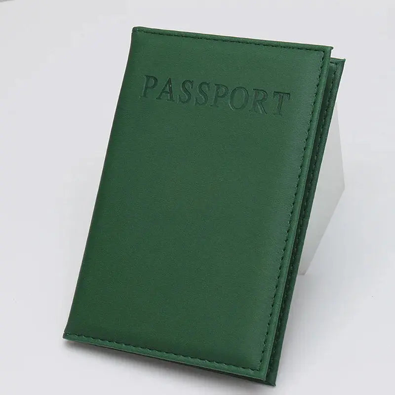 High Quality English PU Leather Passport Covers Document Cover Travel Passport Holder ID Card Passport Holder Travel Acceessory