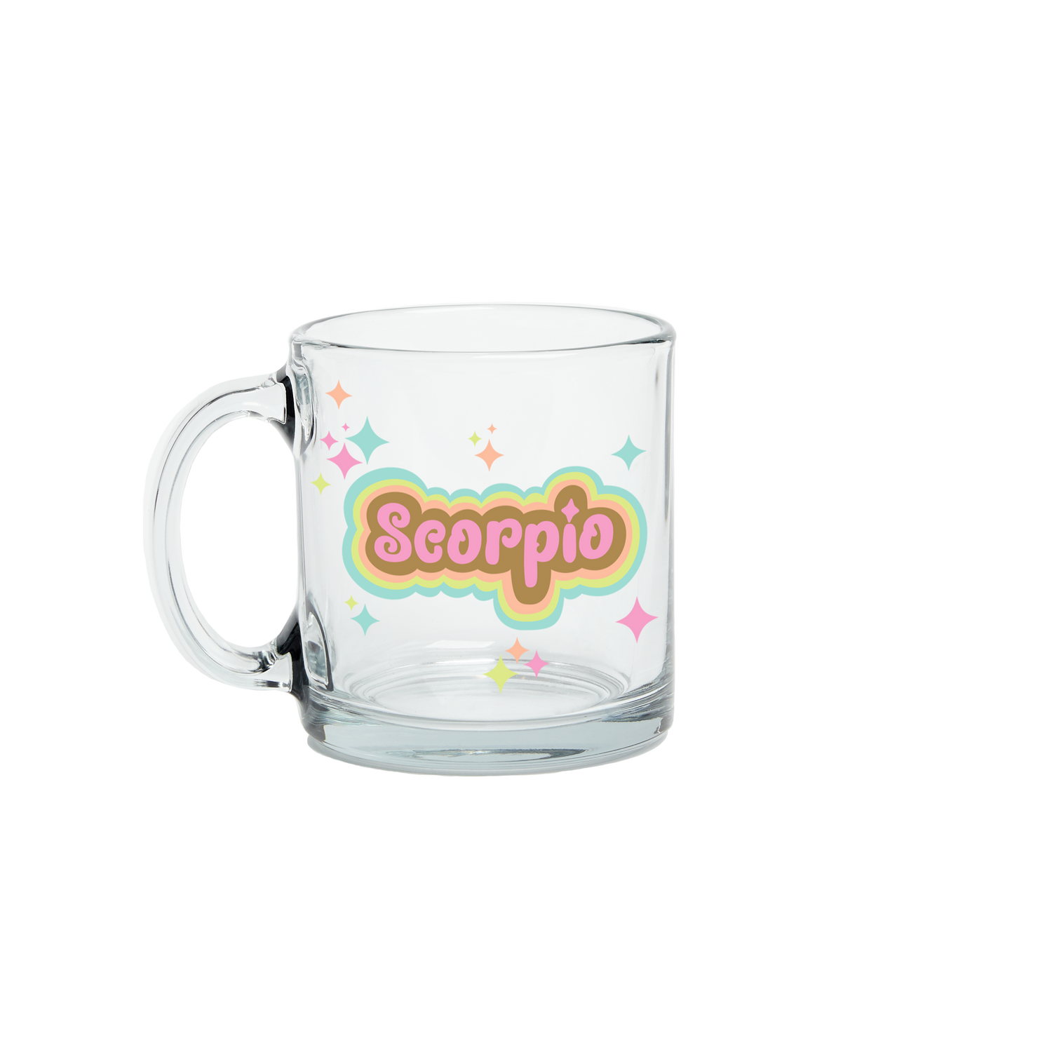 Astrology Clear Glass Mug