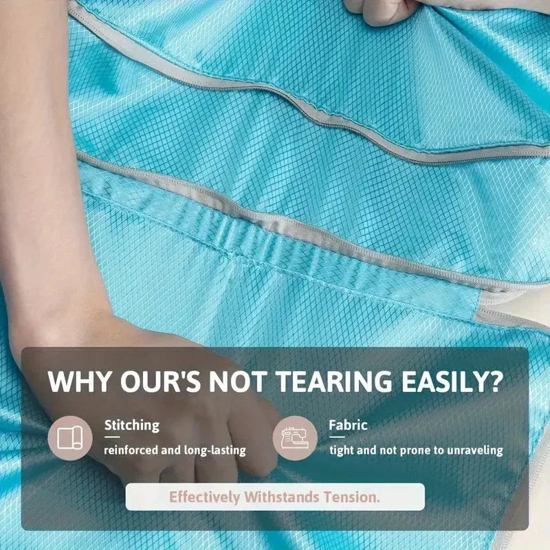 Travel Compression Packing Cubes Suitcase Luggage Organizer Set Zipper Foldable Storage Bag for Clothes Shoes Travel Accessories