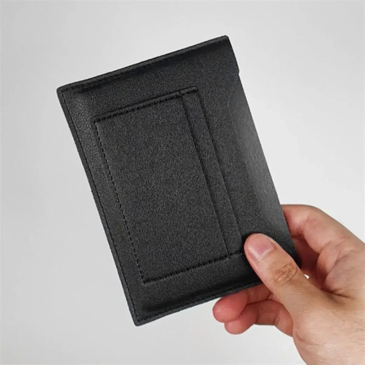 PU Leather Passport Holder Simplistic Portable Travel Document Card Case Storage Bag for International Trips
