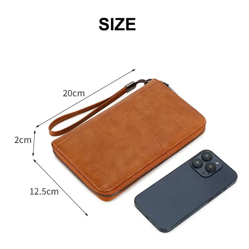 New Travel Passport Clip Wallet Women and Men Multifunctional PU Leather Card Holde RFID Anti Theft Swiping Wallets Storage Bag