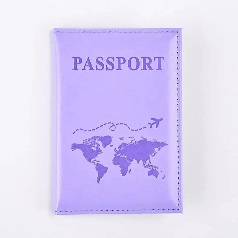 Passport Holder Wallet Cover Travel Essentials Pu Leather Card Case International Travel Accessories for Women/Men