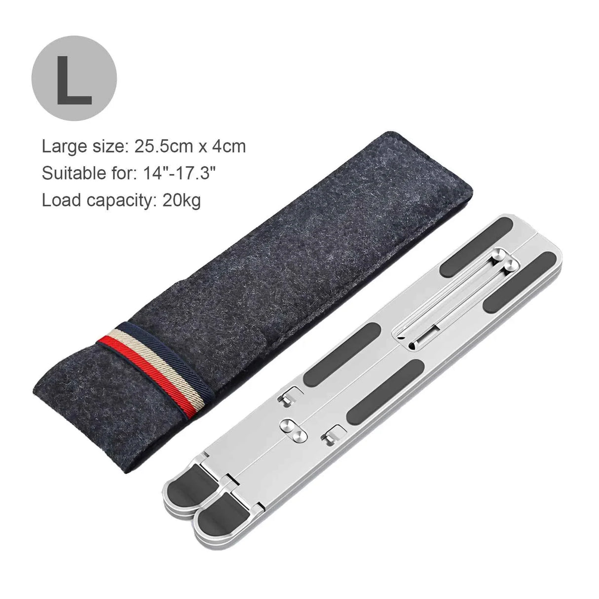 Aluminum Alloy Magnetic Laptop Stand With 8-Level Adjustment, Ventilation and Heat Dissipation, Equipped With Silicone Anti-Slip