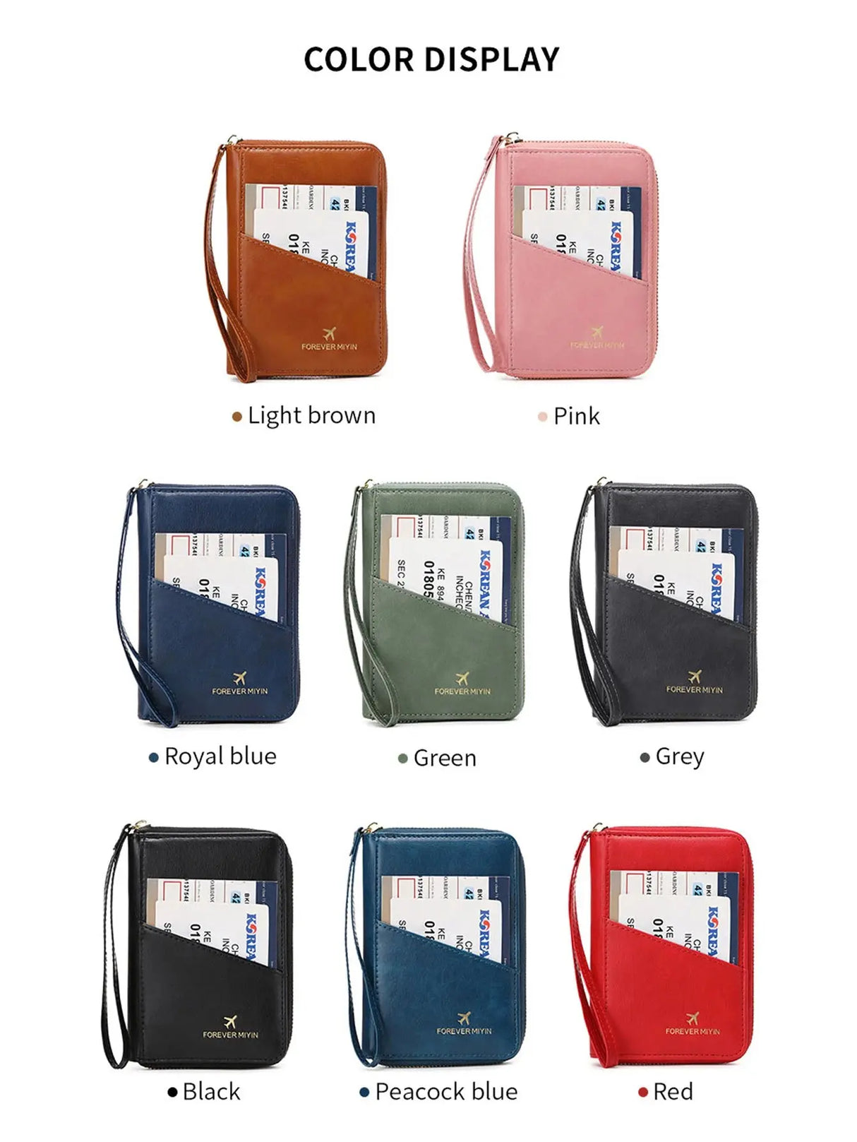 New retro passport bag for men and women RFID fashionablepassport cover multifunctionalPUleather passport clip travelaccessories