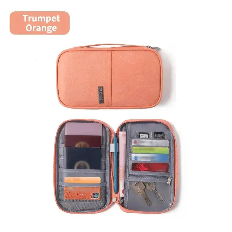 1PC Portable Travel Plane Bag Waterproof High Quality Business Passport Bag Multi-functional Cationic Document Storage