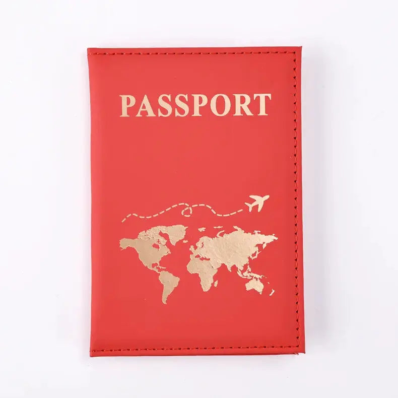 Passport Cover Passport Holder World Map Organizer Protective Card Case Credit Card Holder ID Document Passport Wallet