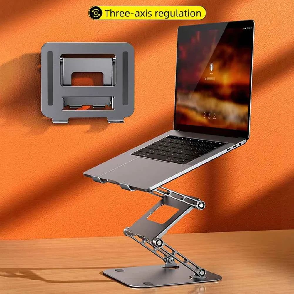 Adjustable Laptop Stand Aluminium Foldable Laptop Holder Portable Notebook Tablet Stand Cooling Support For MacBook Air Pro ipad