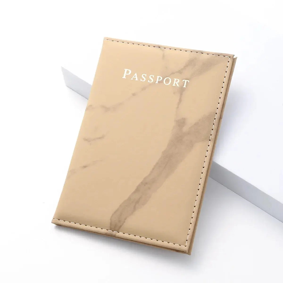 Travel Passport Holder Marble Pattern Passport Covers Passport Cover Flight Ticket Clip ID Credit Card Holder Travel Accessories