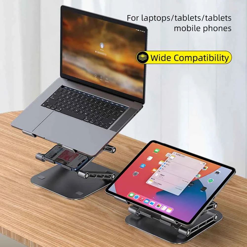Adjustable Laptop Stand Aluminium Foldable Laptop Holder Portable Notebook Tablet Stand Cooling Support For MacBook Air Pro ipad