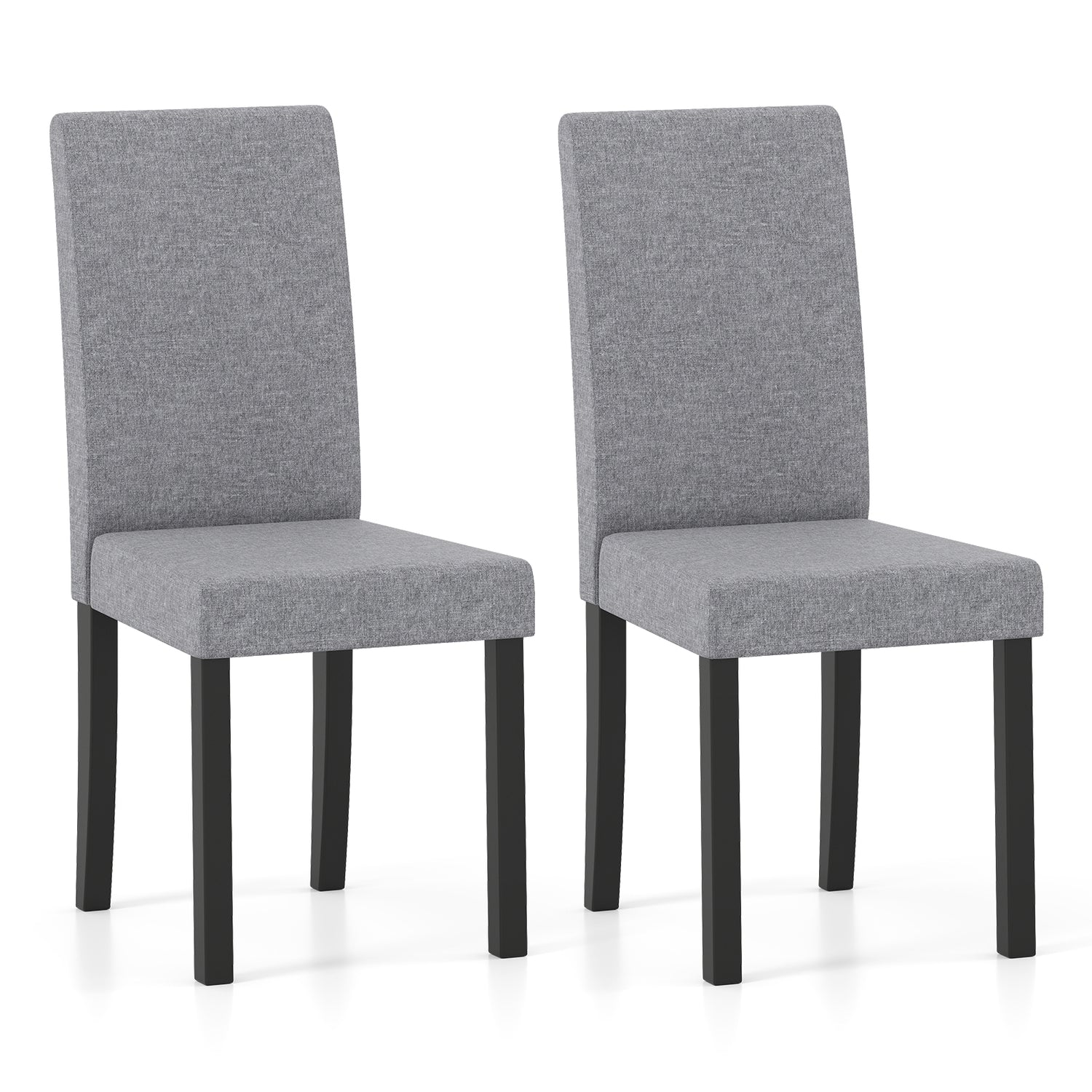 Set of 2 Dining Chair Mid-Century Modern Fabric Upholstered Parson Chairs