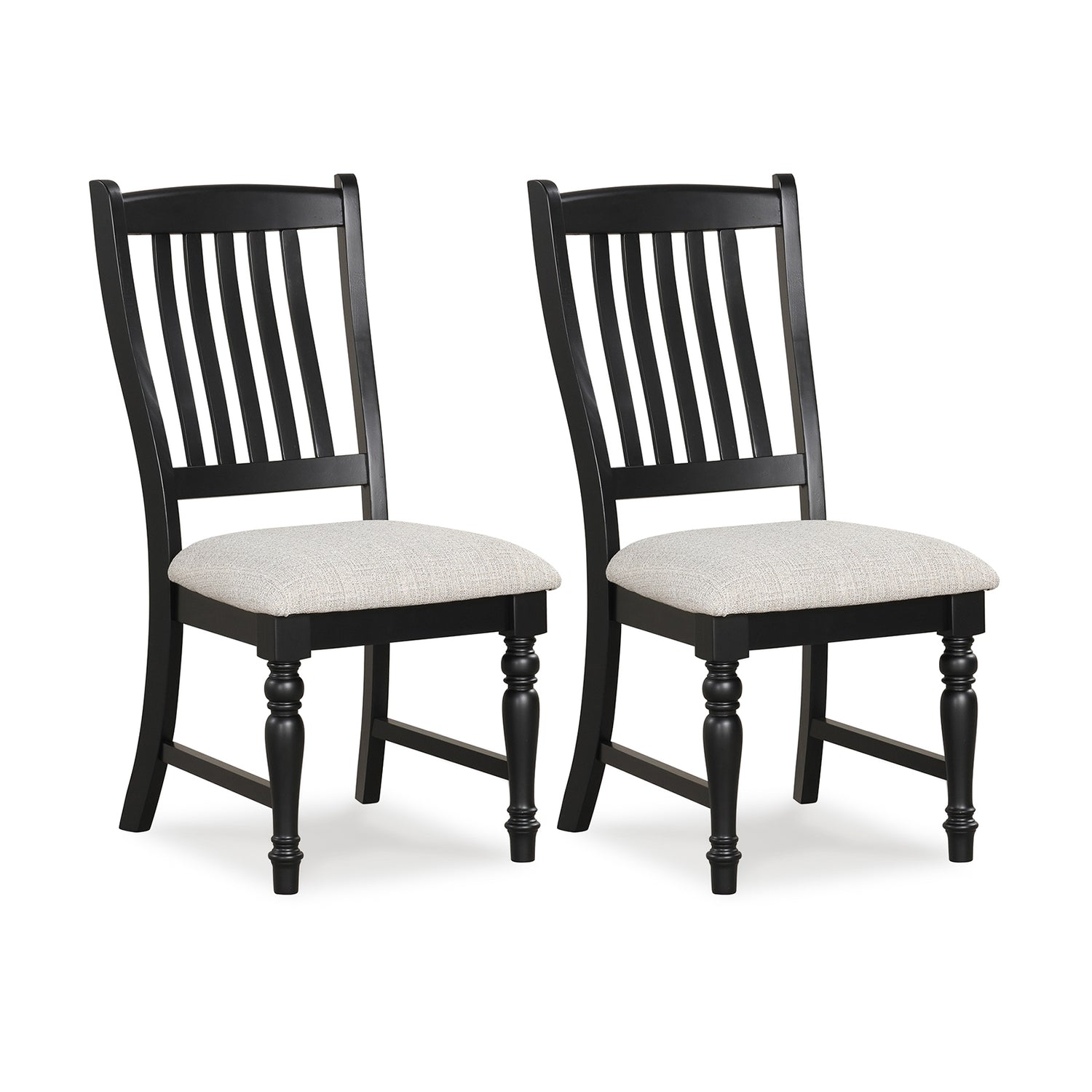 Set of 2 Dining Chairs Kitchen Side Chair with Solid Wood Legs