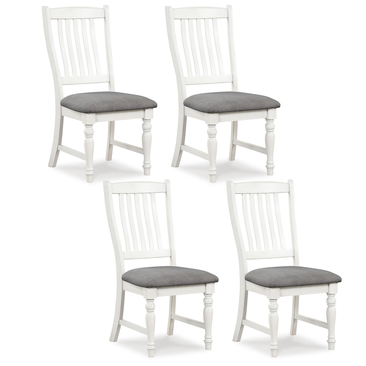 Set of 2 Dining Chairs Kitchen Side Chair with Solid Wood Legs