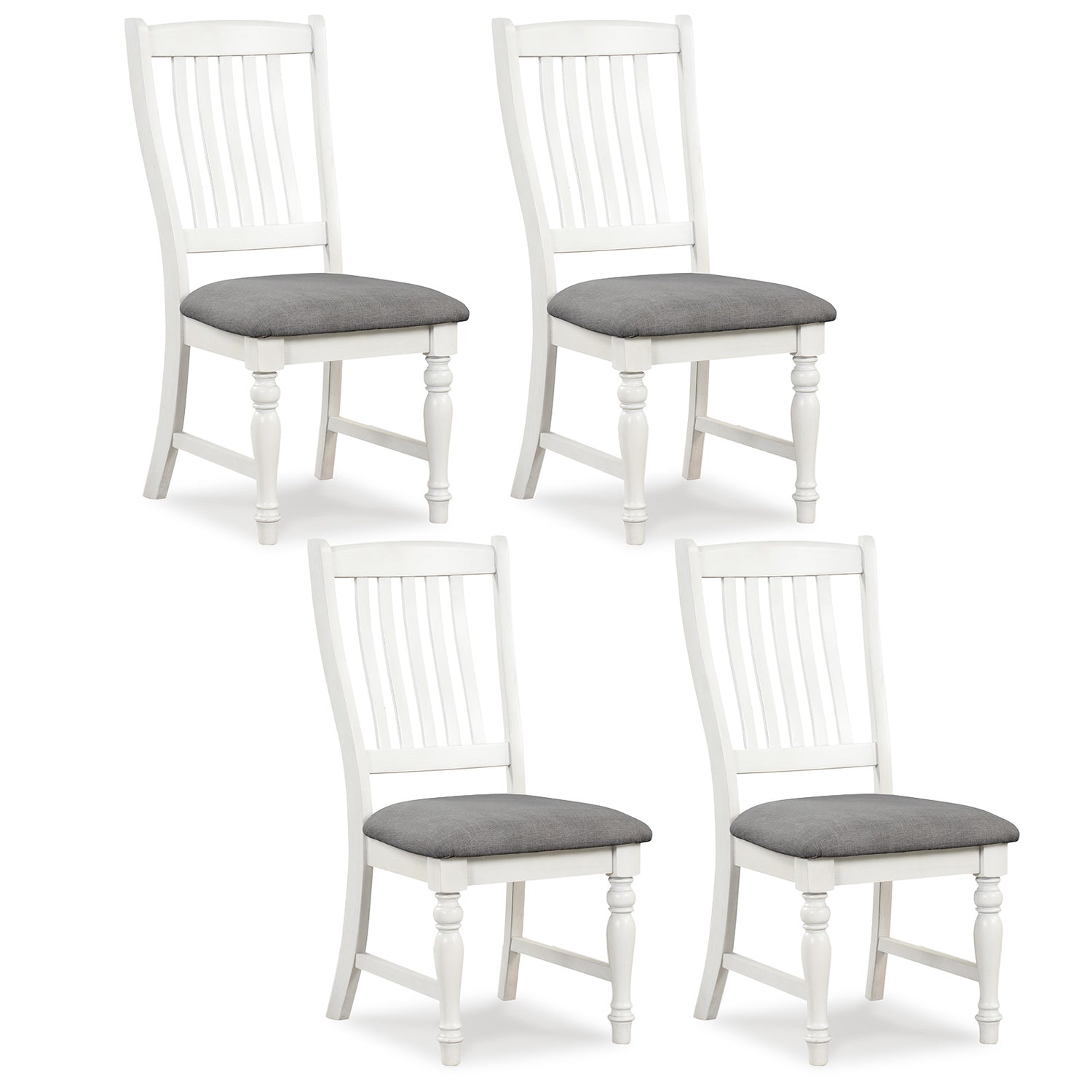 Set of 2 Dining Chairs Kitchen Side Chair with Solid Wood Legs