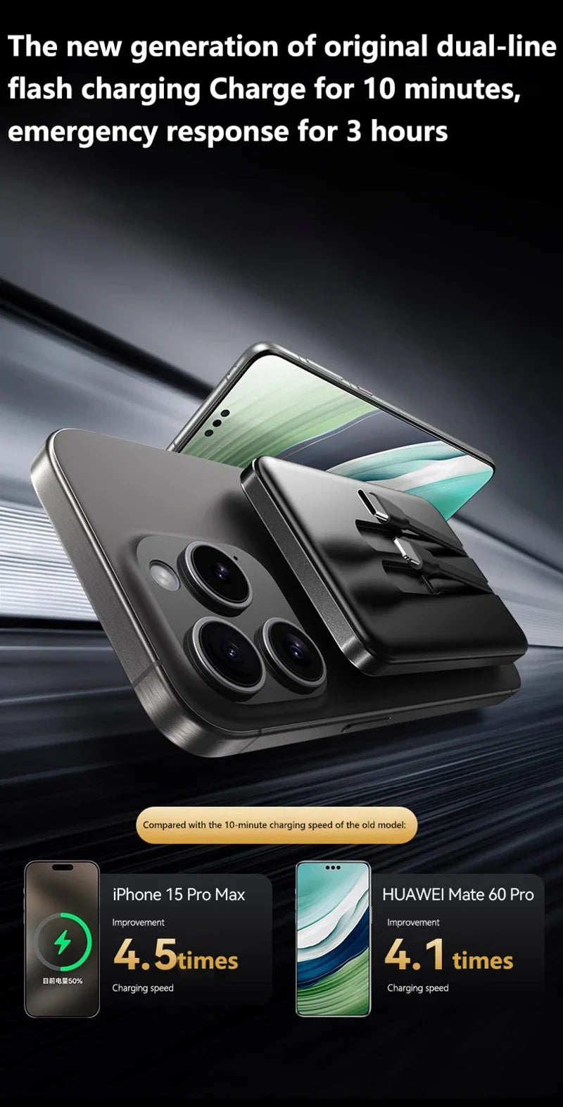 ONEPLUS 10000mAh Wireless Magnetic Power Bank Super Fast Charging Real Large Capacity Portable Battery Charger For iPhone Huawei