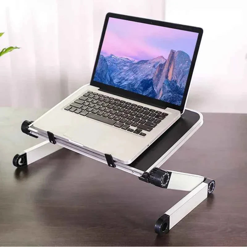 Portable Folding Holder Aluminum Alloy Laptop Stand Desk Bed Table Stand Notebook Computer Anti-Skid Bracket for 11-17 Inch
