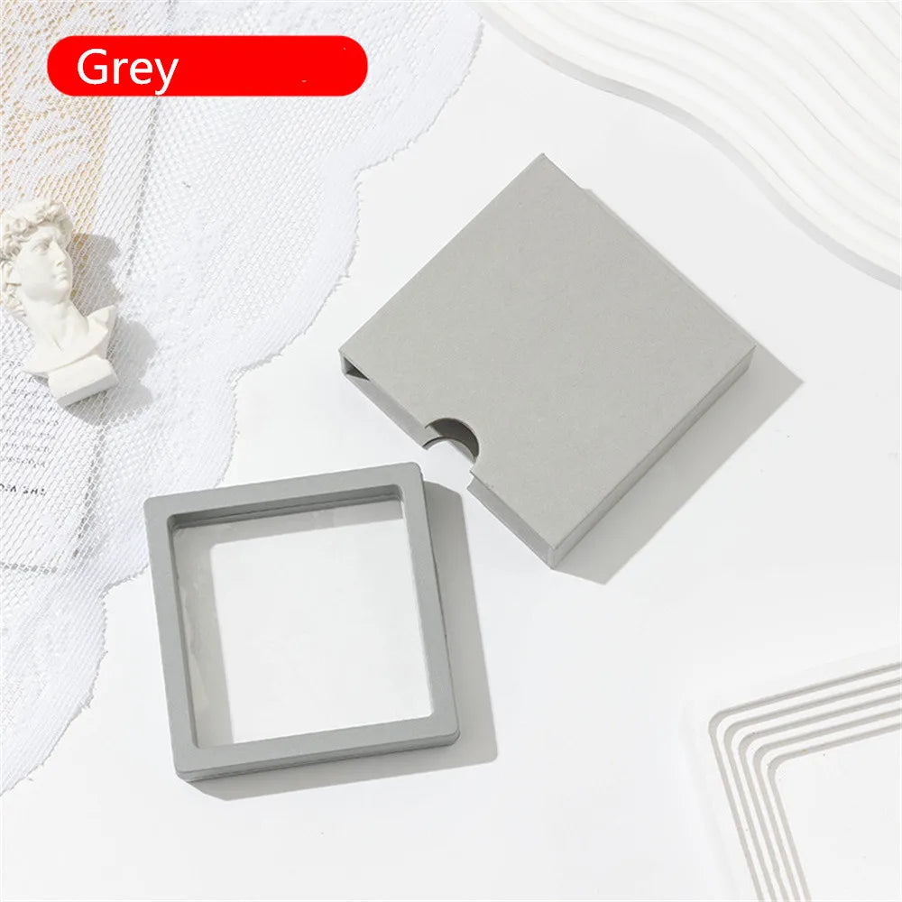 Drawer Jewelry Packaging Box Nail Earrings Necklace Ring Storage PE Film Suspension Anti-oxidation Gift Box Jewelry Box Joyero