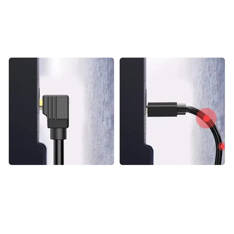 90 Degree HDMI 2.0 Cable - Graphene Enhanced for Space-Saving Installations | 8K, 3D & High Refresh Rate Aux Cable Hdmi Cable