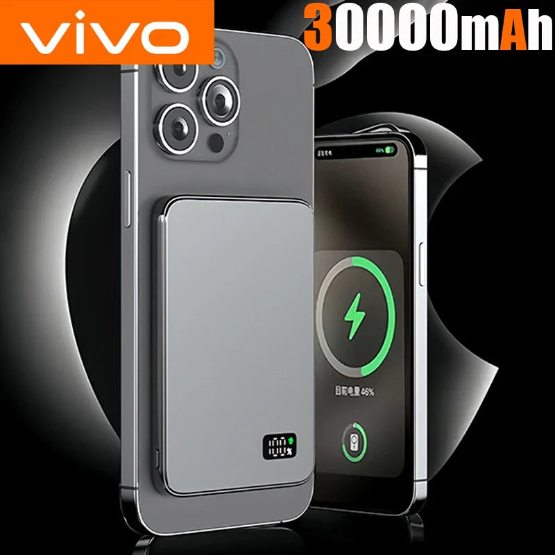 VIVO 50000mAh CCC Certification Thin Power Bank Ultra For MagSafe Magnetic Wireless Fast Charging Portable Battery Display