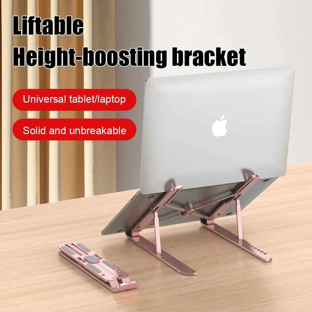 Aluminum Alloy Laptop Holder Stand Adjustable Foldable Portable for Notebook Computer Bracket Lifting Cooling Holder Non-slip