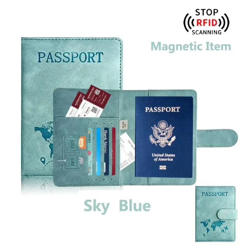 Passport Holder for Travel Essentials Passport Wallet Cover Case for Travel Accessories,Passport Book Holders for Women/Men