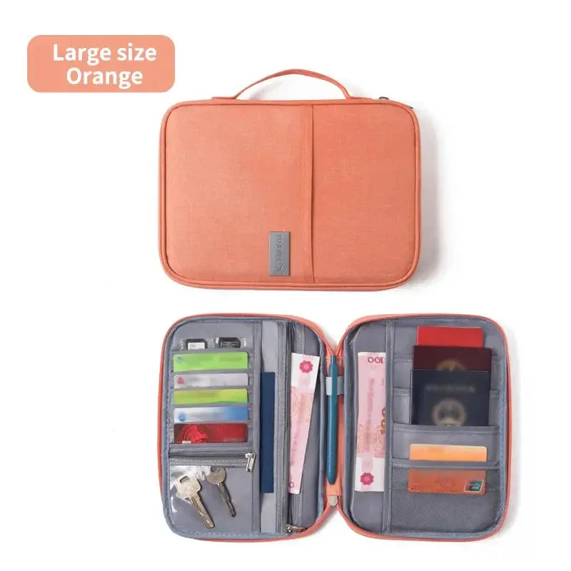 1PC Portable Travel Plane Bag Waterproof High Quality Business Passport Bag Multi-functional Cationic Document Storage