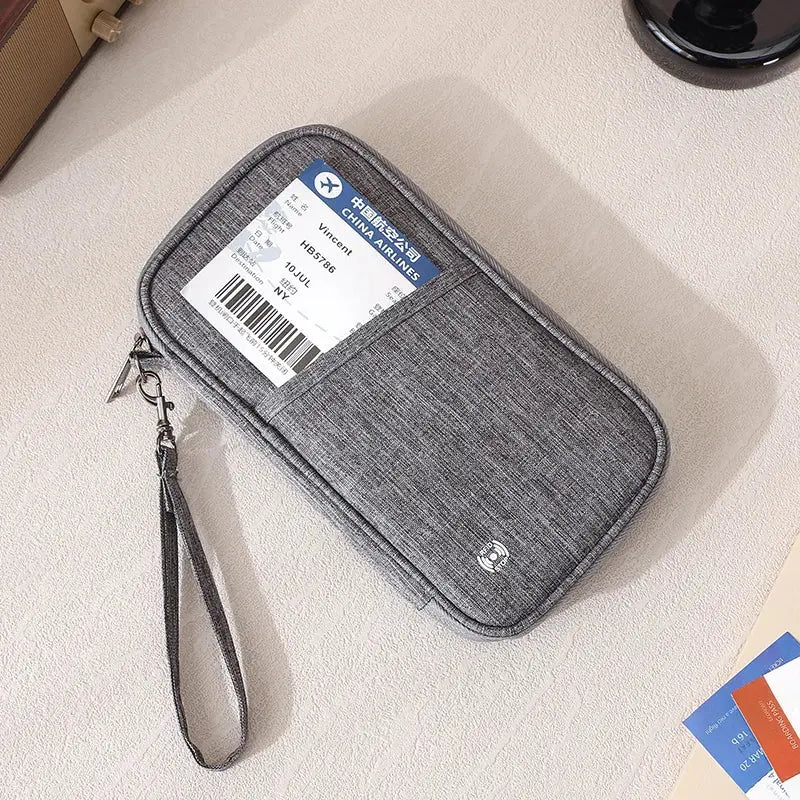 Passport Holder Bag Family Rfid Blocking Passport Wallet Travel Essentials Wallet Travel Document Organizer Credit Cards Case