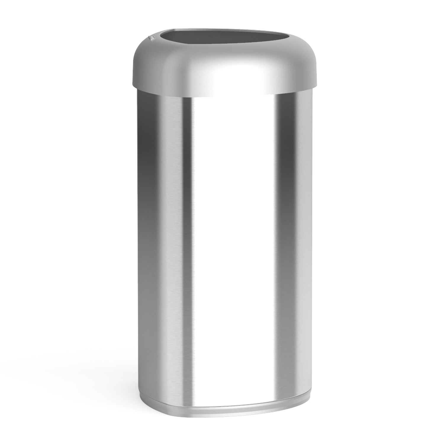 21 Gallon Open Tap Trash Can | T430 Stainless Steel | Fingerprint Resistant | OTT-80-29SL
