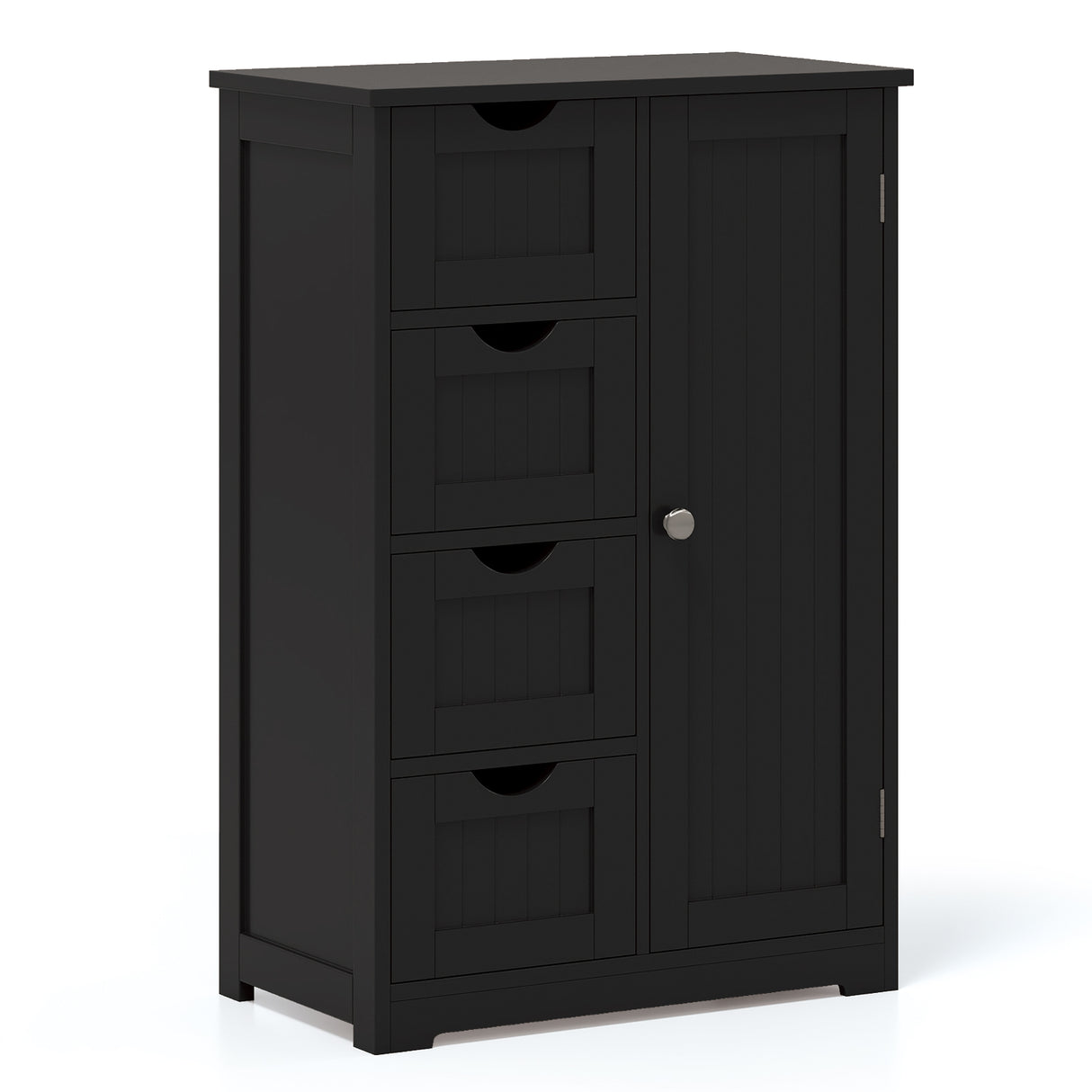 Standing Indoor Wooden Cabinet with 4 Drawers