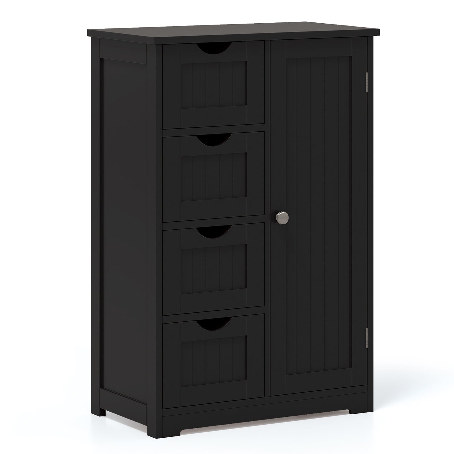 Standing Indoor Wooden Cabinet with 4 Drawers