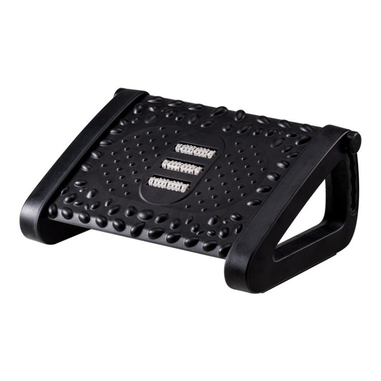 Office Computer Set Up Foot Stool Foot Massage Pedal(Black)