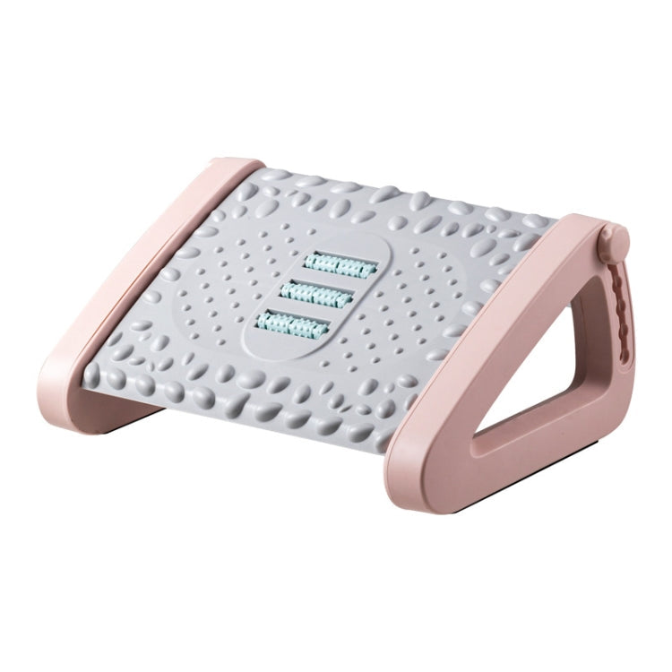 Office Computer Set Up Foot Stool Foot Massage Pedal(Pink)