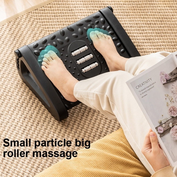 Office Computer Set Up Foot Stool Foot Massage Pedal(White)