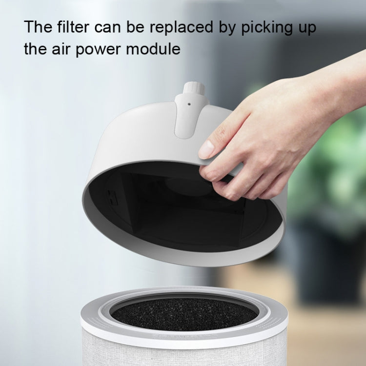 NBO-KJ290 Ultraviolet Air Purifier Desktop HEPA Air Disinfection Machine, US Plug(White)