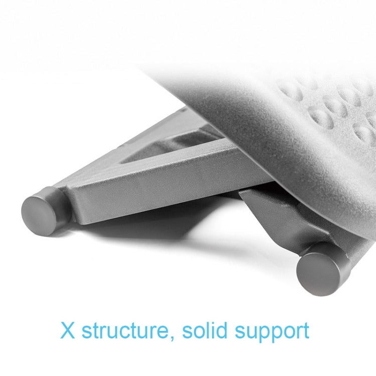 Office Adjustable Massage Foot Pedal Children Step Stool Pregnant Women Massage Mat(Black)