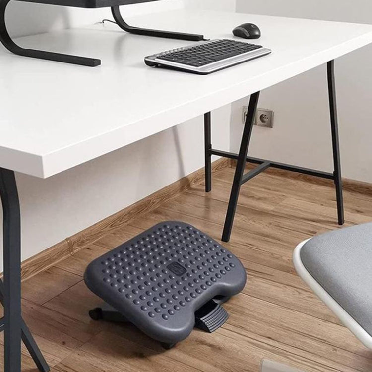 Office Adjustable Massage Foot Pedal Children Step Stool Pregnant Women Massage Mat(Black)