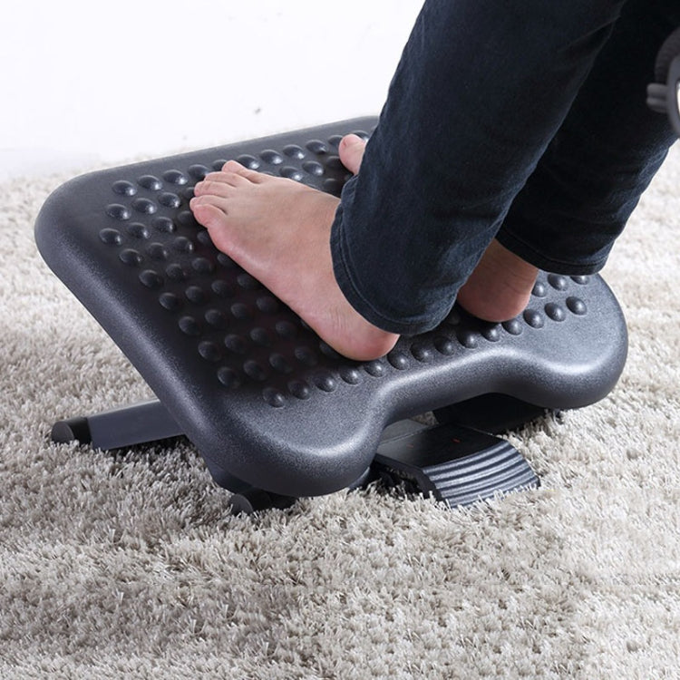 Office Adjustable Massage Foot Pedal Children Step Stool Pregnant Women Massage Mat(Black)